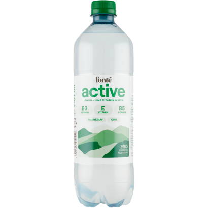 Fonte Active citrom-lime ízű szénsavmentes energia- és cukormentes üdítőital édesítőszerrel 750 ml