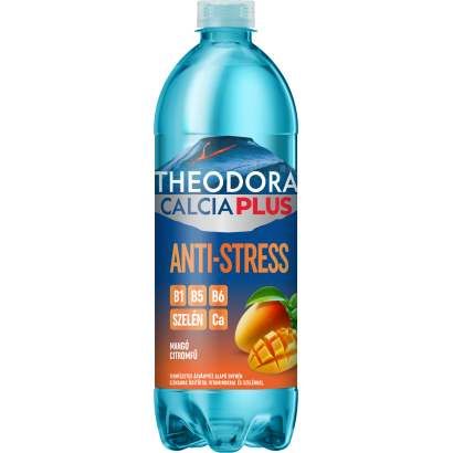 Theodora Calcia Plus Anti-Stress mangó-citromfű ízű enyhén szénsavas üdítőital 700 ml