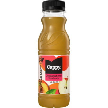 Cappy Őszibarack mix gyümölcsital őszibarackpüré és almalé sűrítményből 330 ml
