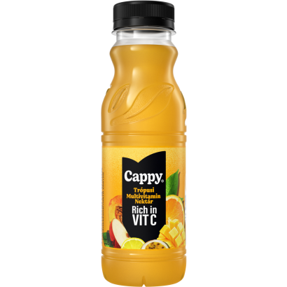 Cappy Tropical Multivitamin vegyes gyümölcsnektár trópusi ízzel és hozzáadott vitaminokkal 330 ml