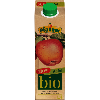 Pfanner 100% közvetlenül préselt szűretlen Bio almalé 1 l