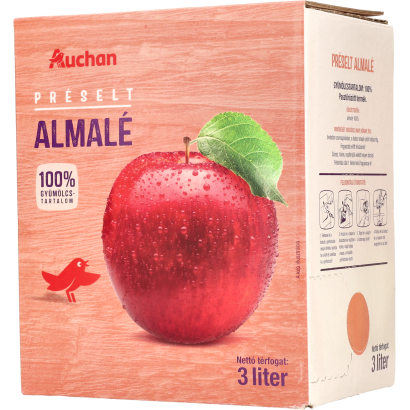 Auchan Kedvenc préselt almalé 100% 3 l