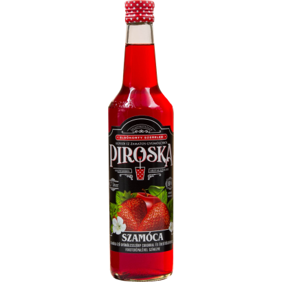 Piroska szamóca ízű gyümölcsszörp 0,7L