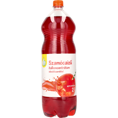 Auchan Tipp Szamóca ízű szörp édesítőszerekkel, energiamentes 2 l