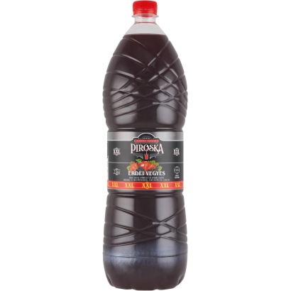 Piroska XXL erdei gyümölcs ízű gyümölcsszörp feketerépalével színezve cukorral és édesítőszerrel 2 l