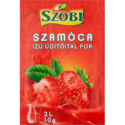 Szobi szamóca ízű üdítőital por 10 g