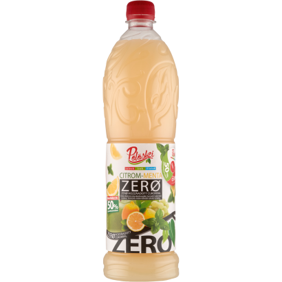 Pölöskei Zero citrom-menta ízű szörp édesítőszerekkel 1 l