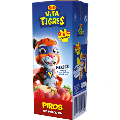 Sió Vitatigris piros gyümölcs-mix vegyes gyümölcsital 0,2 l