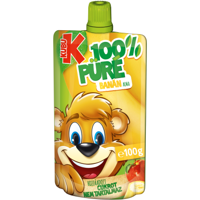 Kubu 100% banán-alma püré C-vitaminnal 100 g
