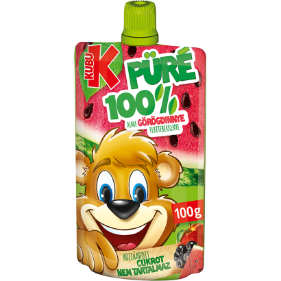 Kubu 100% alma-görögdinnye-feketeberkenye püré 100 g