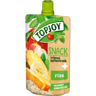 Topjoy Snack rostos trópusi vegyes gyümölcs püré rizzsel 100 g