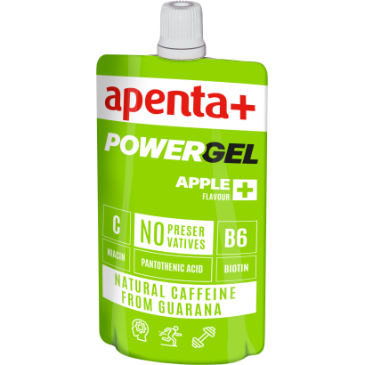 Apenta+ zöldalma ízű energiazselé guarana kivonattal, hozzáadott vitaminokkal 100 g