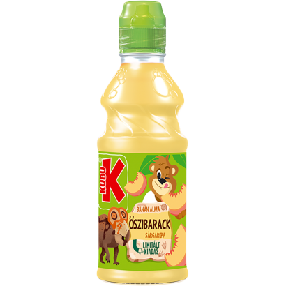 Kubu banán alma őszibarack vegyes gyümölcs- és zöldségital 300 ml
