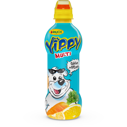 Rauch Yippy Multi narancs-sárgarépa-citrom vegyes gyümölcsital 5 vitaminnal és kalciummal 330 ml