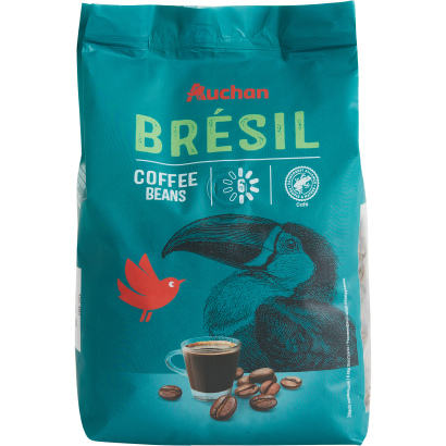 Auchan Collection Szemes kávé Brazília 500 g