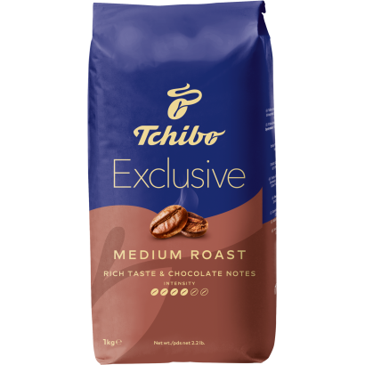 Tchibo Exclusive Medium Roast pörkölt, szemes kávé kávé 1000 g