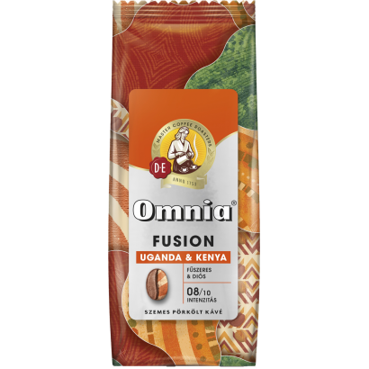 Omnia Fusion Uganda & Kenya fűszeres & diós szemes pörkölt kávé 900 g