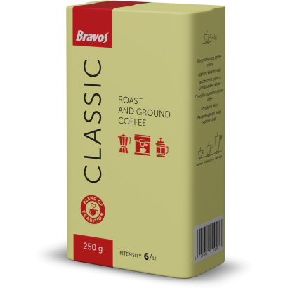 Bravos Classic őrölt, pörkölt kávé 250 g