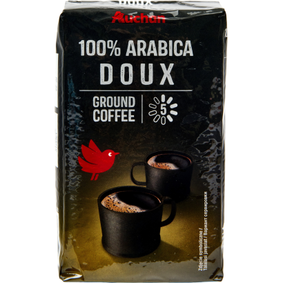 Auchan Kedvenc őrölt kávé 100% Arabica doux 250 g