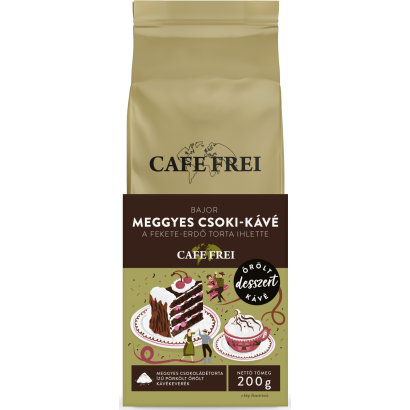 Cafe Frei meggyes csokoládétorta ízű pörkölt őrölt kávékeverék 200 g