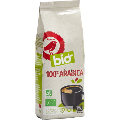Auchan Kedvenc Bio őrölt kávé 100% Arabica 250 g