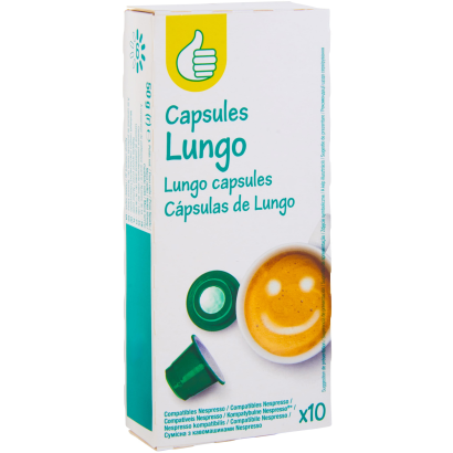 Auchan Tipp Lungo kávékapszula 10 db 50 g