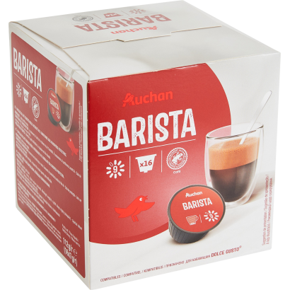 Auchan Kedvenc Barista kávékapszula 16 db (16x7 g) 112 g