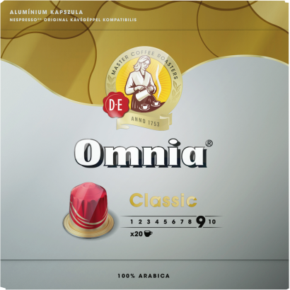 Douwe Egberts Omnia Classic őrölt-pörkölt kávé kapszulában 20 db 104 g