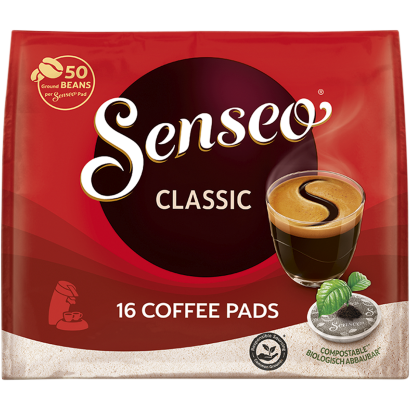 Senseo Classic őrölt-pörkölt kávé egyadagos, párnás kiszerelésben 16 db 111 g