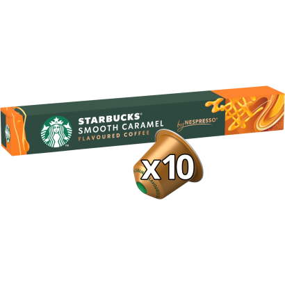 Starbucks by Nespresso Smooth Caramel karamellízű őrölt pörkölt kávé 10 kapszula 51 g
