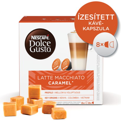 NESCAFÉ Dolce Gusto Latte Macchiato Caramel tej- és kávékapszula 16 db/8 csésze 145,6 g
