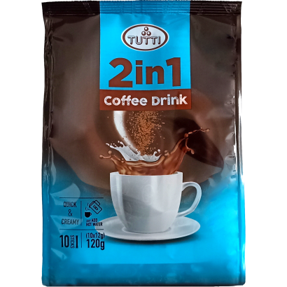 Tutti 2in1 azonnal oldódó kávéspecialitás 10 x 12 g (120 g)