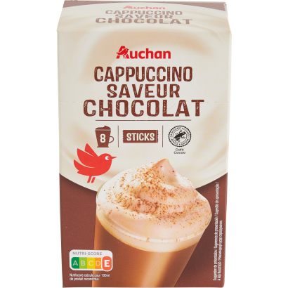 Auchan Kedvenc Cappuccino csokoládé ízű azonnal oldódó italpor 144 g