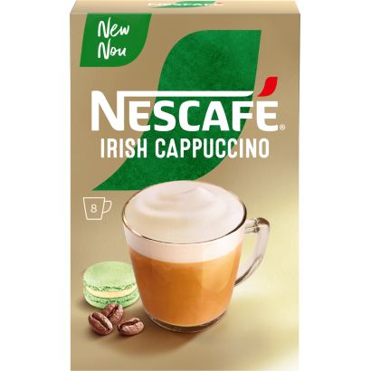 NESCAFÉ Irish Cappuccino likőr ízű azonnal oldódó kávéspecialitás 8 x 14 g (112 g)