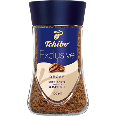 Tchibo Exclusive Decaf koffeinmentes instant kávé 100 g