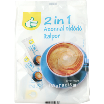 Auchan Tipp 2in1 azonnal oldódó italpor 180 g