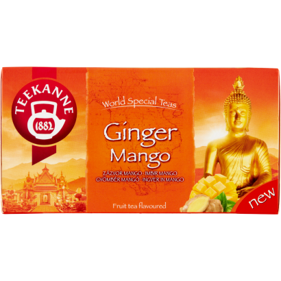 Teekanne Ginger Mango mangó ízesítésű gyümölcstea keverék gyömbérrel 20 filter 35 g