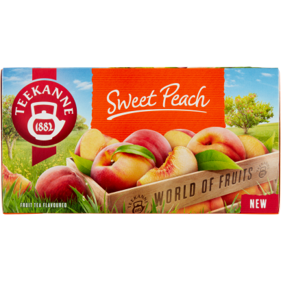 Teekanne Sweet Peach őszibarack ízesítésű gyümölcstea keverék 20 filter 45 g