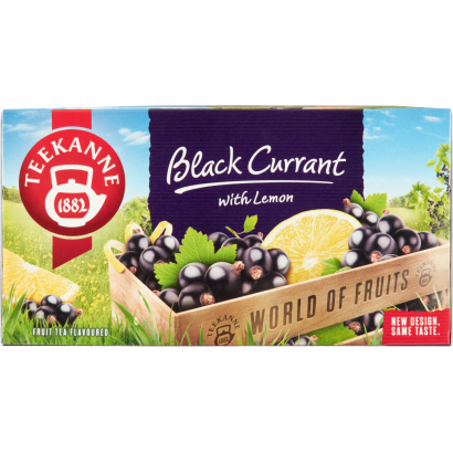 Teekanne World of Fruits fekete ribizli- és citromízesítésű gyümölcstea keverék 20 filter 50 g