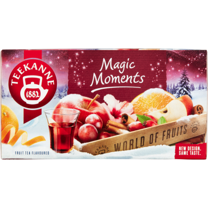 Teekanne World of Fruits Magic Moments rumos-szőlő- és narancsízű gyümölcstea keverék 20 filter 50 g