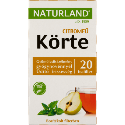 Naturland körte & citromfű gyümölcstea 20 filter 40 g