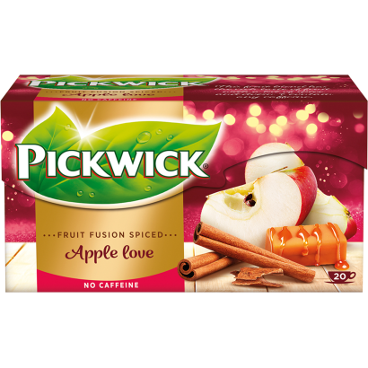 Pickwick Apple Love gyümölcstea az alma, a fahéj és a karamell ízével 20 filter 35 g