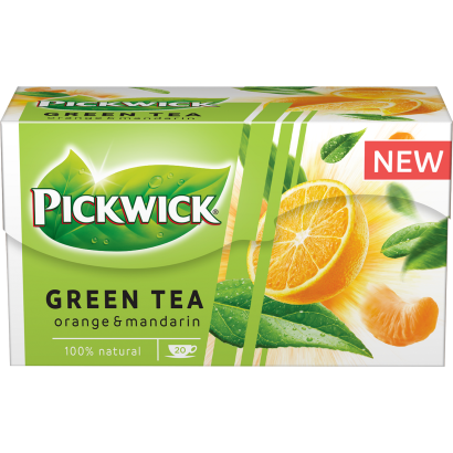 Pickwick mandarinízű zöld tea narancshéjjal 20 filter 30 g