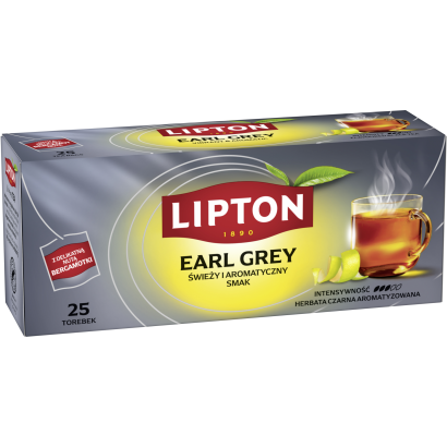 Lipton Earl Grey ízesített fekete tea 25 teafilter 37,5 g
