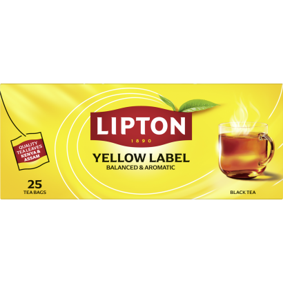 Lipton Yellow Label ízesített fekete tea 25 filter 50 g
