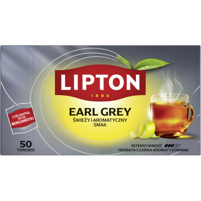 Lipton Earl Grey ízesített fekete tea 50 teafilter 75 g