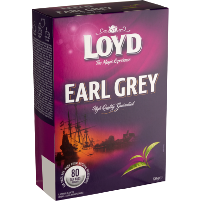 Loyd Earl Grey filteres fekete tea 80 filter 120 g