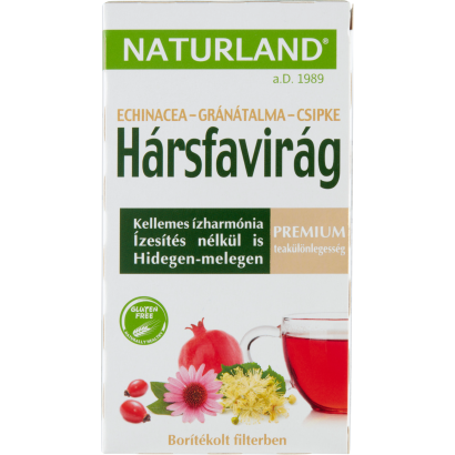 Naturland hársfavirág & echinacea & gránátalma & csipkebogyó teakeverék 20 filter 24 g