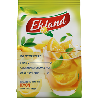 Ekland azonnal oldódó citrom ízű tea üdítőitalpor C-vitaminnal 300 g