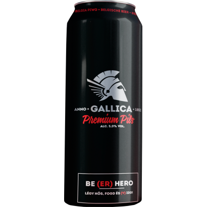 Gallica Premium Pils belga pils sör 5% 0,5 l